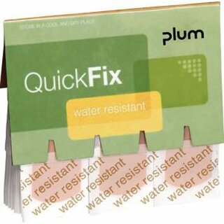 Plum Pflaster QuickFix Water Resist. 5511, Nachf., 72 x 25 mm, hautf., 45 Stck