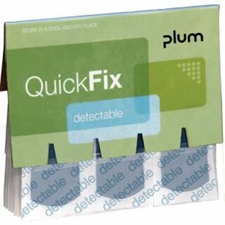 Plum Pflaster QUICKFIX DETECTABLE 5513, Nachf., 72x25mm, blau, 45 Stck