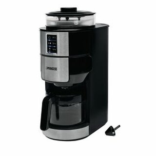 Kaffeemaschine Princess Compact Deluxe, schwarz/Edelstahl