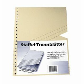 Staffeltrennbltter Richter 200g chamois 100 Stck.