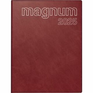 Rido-Ide Buchkalender 7027042295 Magnum, 18,2 x 24cm, rot