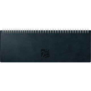 Rido-Ide Tischquerkalender 7031702905 AC, 1W/2S, 29,7 x 10,5cm, schwarz, 2025