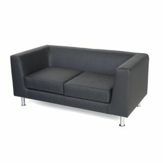 Rocada Loungesofa 2er Kunstleder Schwarz