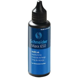 Nachflltinte Schneider Maxx 650, fr Permanentm. 230/233/280, 50ml, blau