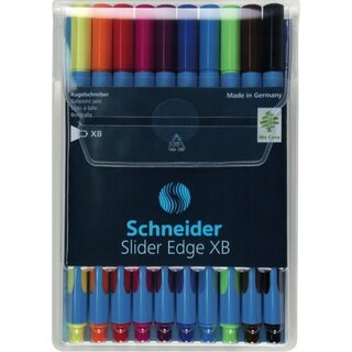 Kugelschreiber Schneider Slider Edge 152290, Strichstrke: XB. Etui mit 10 St