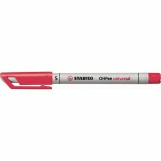 OHP-Stift Stabilo 851 SF, wasserlslich, Strichstrke: 0,4mm, rot