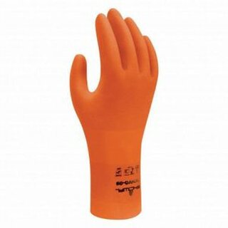 Paar Showa 707HVO Nitrilmehrweghandschuh, Gre: 8, orange