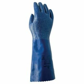 Paar Showa NSK24 Chemikalienschutzhandschuh, Gre: 10, blau