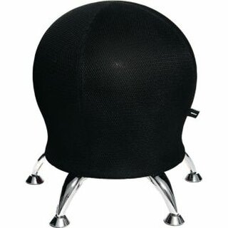 Sitzball Hocker Sitness 5, schwarz/chrom