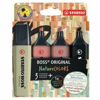 Stabilo Boss 423 - Textmarker - sortiert - 4 Stck