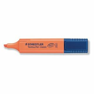 Textmarker Staedtler Classic 364, Strichstrke: 1-5mm, nachfllbar, orange