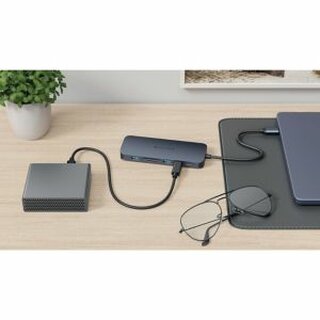 Targus USB-C Hub HyperDrive Next 7 HD4006GL, 11 Anschlsse, schwarz