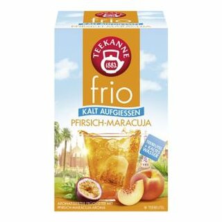 Tee Teekanne FRIO Pfirsich-Maracuja, 18 Beutel a 2,5g