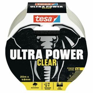 Reparaturband Tesa 56497 Ultra Power Clear, 20 m x 48 mm, transparent