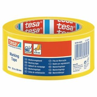 Bodenmarkierung Tesa 6070, PVC, 50mm x 33m, gelb