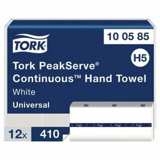 Endloshandtuchpapier Tork Peakserve wei 12 x 410 Blatt