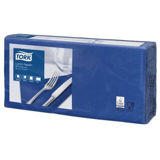 Servietten Tork 18462, Mae: 33 x 33cm, 2lagig, blau, 200 Stck