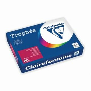 Farbpapier - Trophee - 1782C - A4 - 80 g/m - matt  - Kirschrot - 500 Blatt