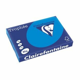 Farbpapier Trophee A3 - 80g - karibikblau-  500 Blatt