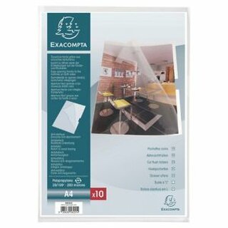 Sichthllen Exacompta 58201E, DIN A4, PP, klar, 10 Stck