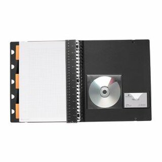 Schreibmappe Exacompta 132572C Exabook A5+ mit Collegeblock A5 kariert 80 Blatt