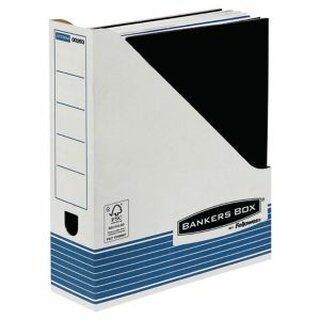 Stehsammler Fellowes 00263 System, Mae: 7,8 x 31,1 x 25,8 cm, 10 Stk, blau/wei