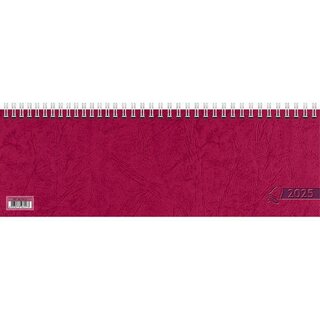 Glocken Tischquerkalender 5071921205, 1W/1S, 29,7 x 10,5cm, rot, 2025