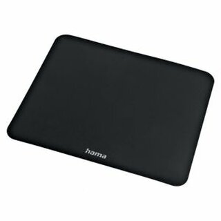 Hama Mauspad 126865 Slim, PP, 22 x 18 x 0,1 cm, schwarz