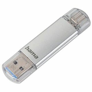 USB-Stick Hama 124161 Laeta, Speicherkapazitt: 16GB, silber