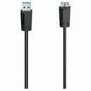 Micro-USB-3.0-Kabel, Hama, 0.75m, schwarz, 5 Gbit/s...