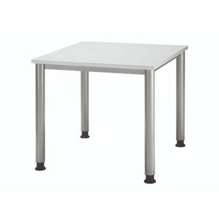 Schreibtisch HS08, 80 x 80 cm, grau