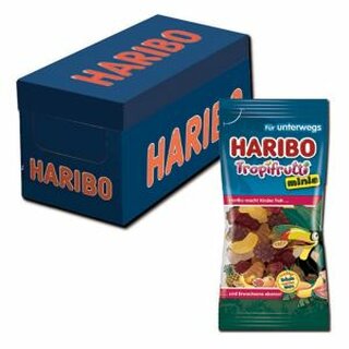 HARIBO Fruchtgummi Tropifrutti minis, Beutel mit 75 g, 14 Stck