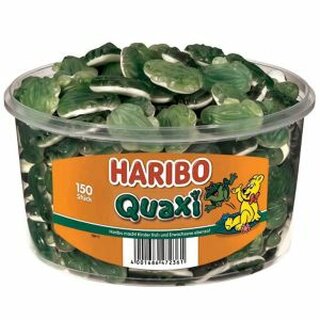 HARIBO Fruchtgummi Quaxi, Klarsichtdose mit 150 Stck