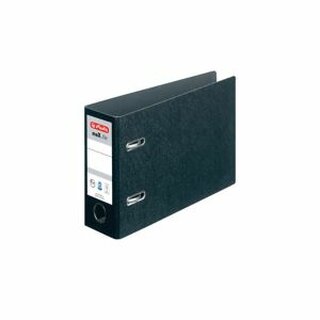 Herlitz Ordner 05176805, A5 quer, Rckenbreite: 75mm, schwarz