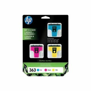 Tintenpatrone HP CB333EE - 363, 3 Stck (cyan/magenta/yellow)