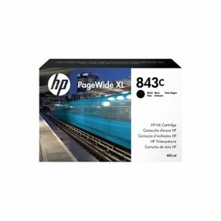 HP Tintenpatrone C1Q65A 843C, 400 ml, schwarz