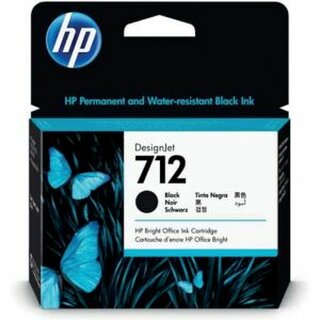 Tintenpatrone HP 3ED71A, 712, fr HP DesignJet, 80 ml, schwarz