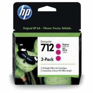 Tintenpatrone HP 3ED78A, 712, fr HP DesignJet, 80 ml, magenta, 3 Stck