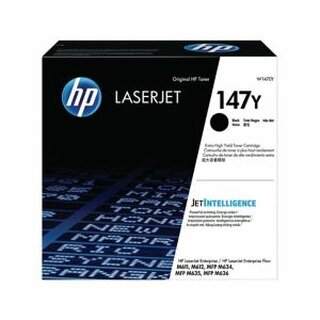 HP Toner W1470Y 147Y, 42.000 Seiten, schwarz