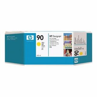 HP Tintenpatrone 90 C5065A, 400 ml, gelb