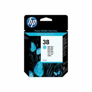 HP Tintenpatrone 38 C9418A, 27 ml, hellcyan