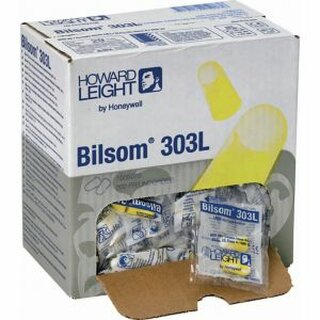 Gehrschutzstpsel Howard Leight Bilsom 303L, 32dB, wei/gelb, 200 Paar