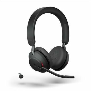 Jabra 26599-999-899 Headset Evolve2 65, kabellos, MS, Stereo, USB-C, schwarz