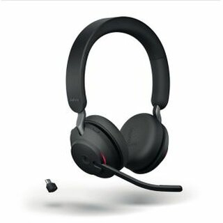 Jabra Headset Evolve2 65 26599-999-899, kabellos, MS, Stereo, USB-C, schwarz