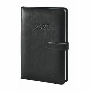 Chronobook Buchkalender 50825 Business Mini, 1W/2S, 9,5 x 14,5cm, schwarz (A6)