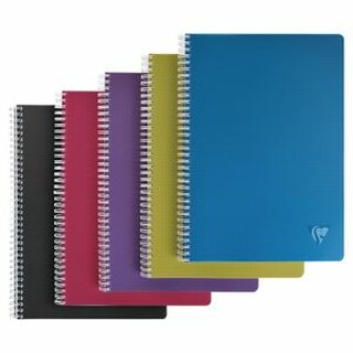 Collegeblock Clairefontaine 329126C, A4, kariert, 90g, 4fach gelocht, 80 Blatt