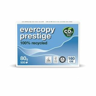 Kopierpapier Evercopy 1912, Recycling, A4, 80g, 160er-Weie, 500 Blatt