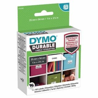 Hochleistungs-Etiketten Dymo 2112283, 25x54mm (LxB), wei, 160St