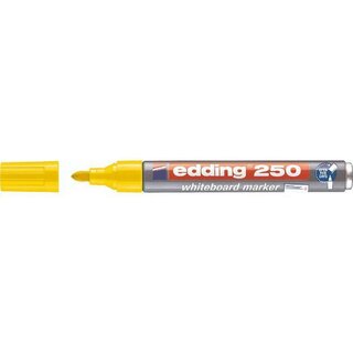 edding Boardmarker 250 4-250005, Einweg, 1,5 - 3 mm, gelb