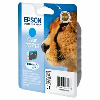 Epson Tintenpatrone T071240, Reichweite: 375 Seiten, cyan